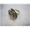 Image 3 : VINTAGE 925 STERLING SILVER FLOWER RING AND 925 SILVER NECKLACE
