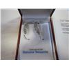 Image 2 : STERLING SILVER GENUINE 102 3.06CT TANZANITE HOOP EARRINGS W/ APPRAISAL $1800