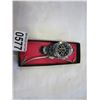 Image 1 : BLACK TRAY WITH REPRO ROLEX MENS WATCH AND LADIES VINTAGE RIDEAU WATCH
