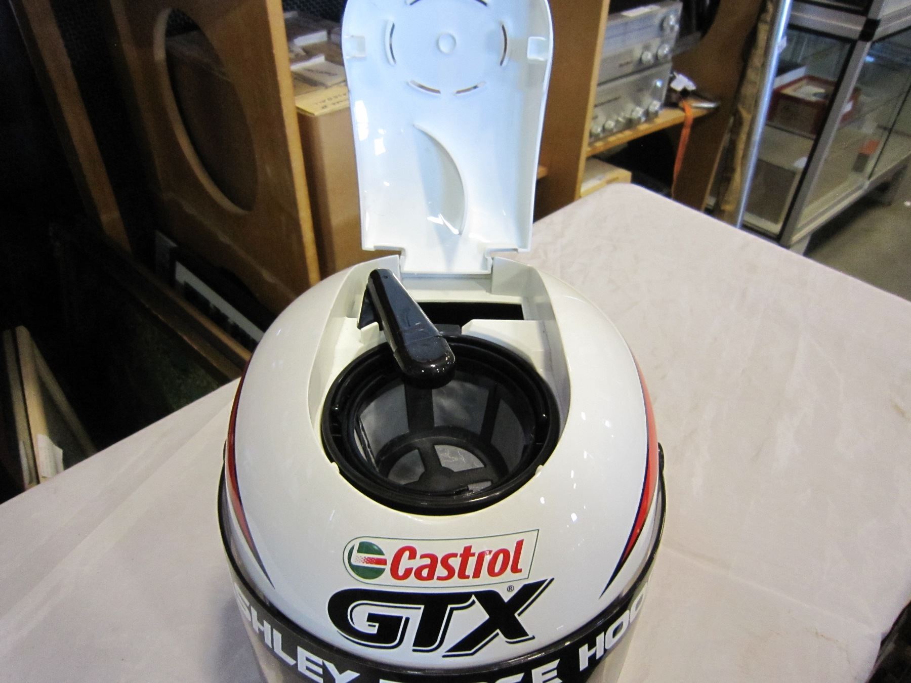 CASTROL GTX MOTORCYCLE HELMET COFFEE MAKER - Big Valley Auction