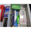 Image 2 : TRAY OF MAGNIFIERS, HANGING SCALES, AND COMPASS