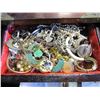 Image 4 : BOX OF ESTATE JEWELLERY AND JEWELLERY BOX FULL OF JEWELLERY