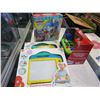 Image 1 : KID CONNECTION WORK BENCH PLAY SET AND 2 MAGNETIC ART WORKSHOPS AND PLAYDOUGH SWEET SHOP SET