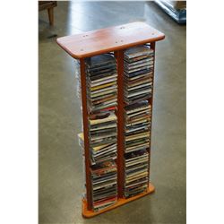CD RACK W/ CDS