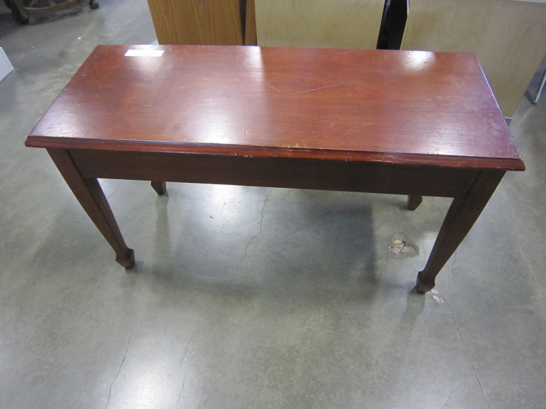 Mahogany Piano Bench With Storage MAHOGANY PIANO/STORAGE BENCH - Big Valley Auction