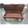 Image 2 : MAHOGANY PIANO/STORAGE BENCH