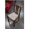 Image 2 : 4 WOODEN DINING CHAIRS W/ TAPESTRY CUSHIONS
