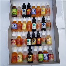 32 BOTTLES OF 30ML VAPE JUICE RETAIL $20 EACH