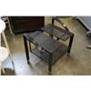 Image 1 : BLACK METAL TV CART ON WHEELS
