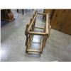 Image 2 : MCM MAGAZINE RACK W/ SHELF AND ANTIQUE WINE RACK