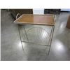 Image 3 : MCM MAGAZINE RACK W/ SHELF AND ANTIQUE WINE RACK