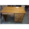 Image 1 : NEW FLOOR MODEL SOLID PINE STUDENTS DESK WITH 3 DRAWERS AND PENCIL DRAWER, DOVETAILED DRAWERS, WOOD 