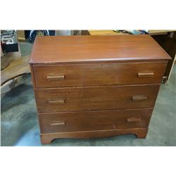 VINTAGE 3 DRAWER MAPLE DRESSER