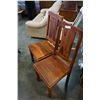 Image 2 : 2 WOOD DINING CHAIRS