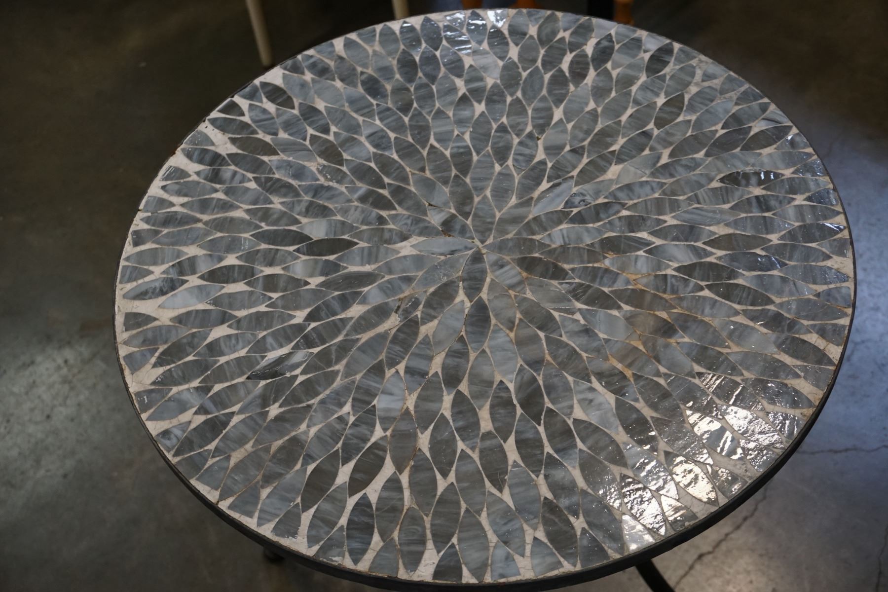 FOUND TILE TOP PATIO TABLE - Big Valley Auction