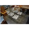 Image 2 : 5 PIECE CHROME BISTRO SET