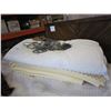 SUNBEAM HEATED MATTRESS COVER W/2 CONTROLLERS WORKS NEVER USED KINGSIZE AND 1 INCH FOAM MATTRESS TOP