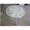 Image 2 : ROUND GLASSTOP PATIO ENDTABLE