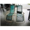 Image 1 : 2 FOLDING GRAVITY PATIO CHAIRS