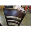 Image 3 : NEW PAIR OF MAPLIE MALIA WOOD SEAT CHAIRS, LOCALLY MADE CORNED BLOCKED AND HICKORY STAIN - WHOLESALE