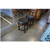 Image 1 : ASHLEY FLOOR MODEL BLACK LEATHER SEAT SWIVEL LOW COUNTER STOOLS, RETAIL $249 EACH
