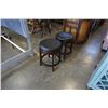 Image 1 : ASHLEY FLOOR MODEL BLACK LEATHER SEAT SWIVEL LOW COUNTER STOOLS, RETAIL $249 EACH