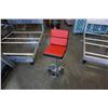 Image 2 : RED AND BLACK LEATHER GAS LIFT STOOL