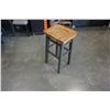 Image 2 : ASHLEY FLOOR MODEL NAURAL WOOD SEAT BAR STOOL RETAIL $149