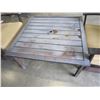 Image 2 : 2 LOW ROCKING METAL PATIO CHAIRS AND METAL PATIO TABLE