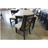 Image 12 : ASHLEY FLOOR MODEL FARMHOUSE DINING TABLE WITH UPOHOLSTERED BENCH, 3 MATCHING SIDE CHAIRS, 6 STORAGE