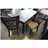 Image 13 : ASHLEY FLOOR MODEL FARMHOUSE DINING TABLE WITH UPOHOLSTERED BENCH, 3 MATCHING SIDE CHAIRS, 6 STORAGE