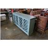 Image 3 : ASHLEY FLOOR MODEL CONTEMPORARY GLASS DOOR ACCENT CABINET, RETAIL $1,599