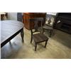 Image 11 : ASHLEY FLOOR MODEL DARK RUSTIC OVAL FARMHOUSE DINING TABLE WITH EXTENSION, 4 MATCHING SIDE CHAIRS, A