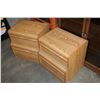 Image 2 : PAIR OF OAK NIGHTSTANDS