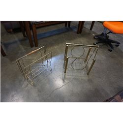 2 BRASS MCM MAGAZINE RACKS