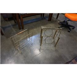 2 BRASS MCM MAGAZINE RACKS