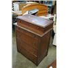 Image 1 : VINTAGE 5 DRAWER WALNUT DRESSER