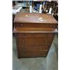 Image 2 : VINTAGE 5 DRAWER WALNUT DRESSER