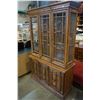 Image 1 : 2 PIECE OAK CHINA CABINET