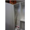 Image 2 : IKEA PAX 2 PIECE CLOSET UNIT 93 INCHES TALL WITH HASVIK SLIDING DOOR
