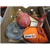 Image 2 : BOX OF VINTAGE ESTATE COLLECTIBLES W/ CP AIR COVERALLS