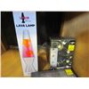 Image 2 : 3 LIGHT PENDANT LED LIGHT W/ LAVA LAMP, 100 LED SOLAR LIGHTS, AND STRING SOLAR LIGHTS
