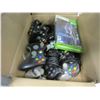 Image 1 : BOX OF VIDEOGAME CONTROLLERS AND VIDEOGAMES