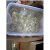 Image 3 : BOX AND TOTE OF CRYSTAL AND OLYMPIC GLASS CUPS W/ DECORATIVE BOXES