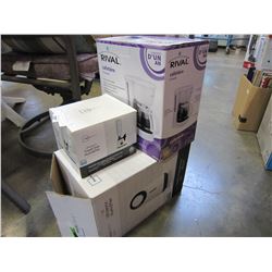 LOT OF HUMIDIFIERS AND COFFEE MAKER