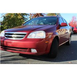 2005 CHEVROLET OPTRA FOUR DOOR AUTOMATIC 321567KM KEY FOB AND REGISTRATION