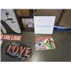 Image 2 : LOT OF ESTATE PICTURES & TIN SIGN