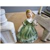 Image 3 : LOT OF 2 JAPAN FIGURES & CAST IRON SEWING MACHINE BOTTLE