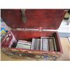 Image 4 : ANTIQUE WOODEN RELIGIOUS BOX W/ CDS INSIDE