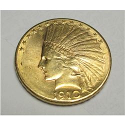 1910 D $10 Gold Indian